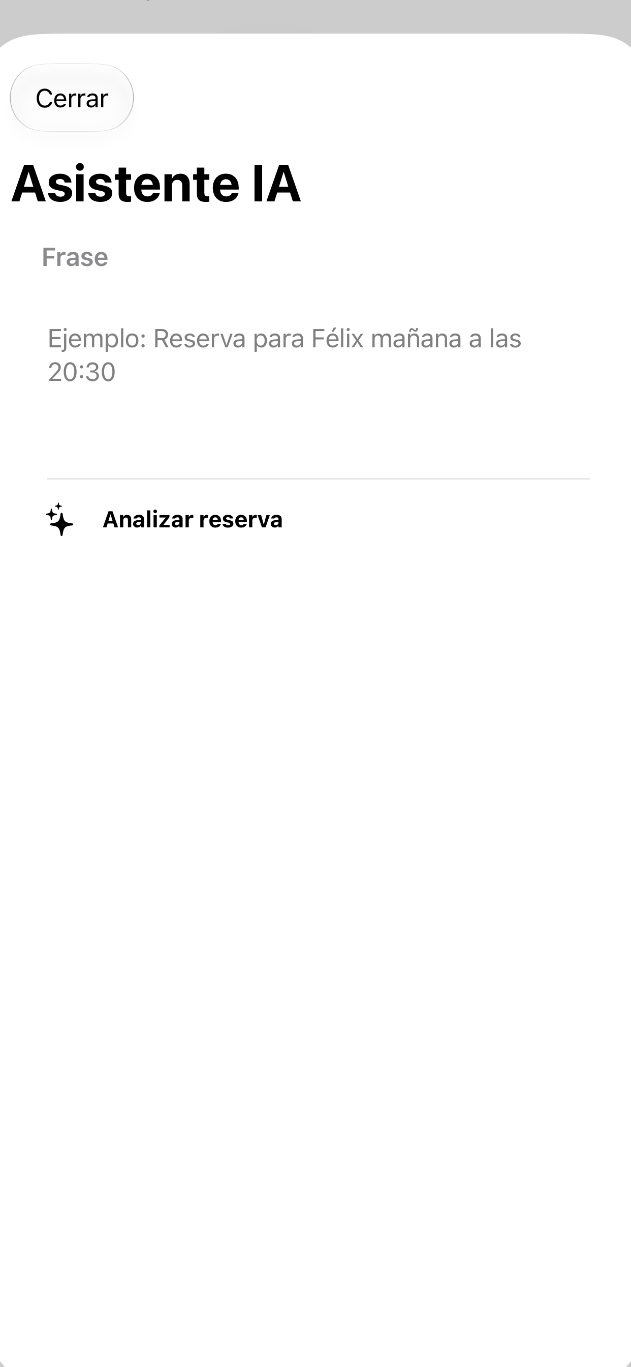 Asistente de inteligencia artificial real de CitasApp